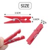Jdesun 50 Pieces Photo Clips,Mini Plastic Picture Paper Clip Clothespins