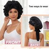 FOLAI Pack of 2 Satin Bonnet Night Sleep Hat, Adjustable