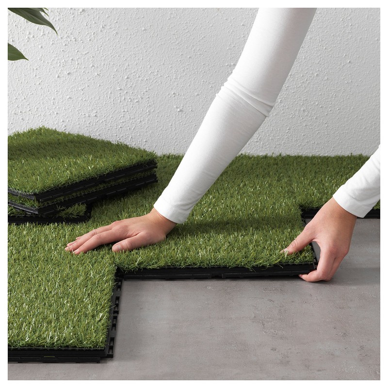 Ikea Outdoor Deck and Patio Interlocking Flooring Tiles (Artificial Grass)