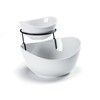 UNICASA Serving Bowls Set, 2 Tier Chip and Dip Bowls