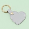 MinnowXY Set of 6 Colorful Heart Shaped Keychain Leather Love