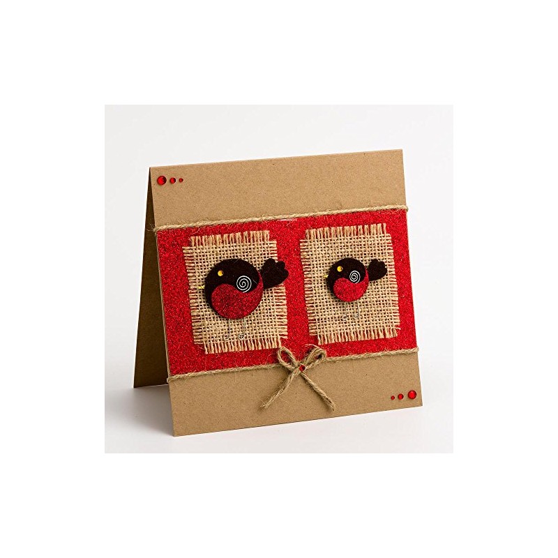 Italian Options Felt Robins Christmas Craft Decoration Festive Card Making