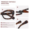 JiSoo Cat Eye Readers for Women Oversized Cat Eye Reading