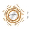 Wall Decor Rattan Mirror Star Shape Unique Simple Handwoven Mirror