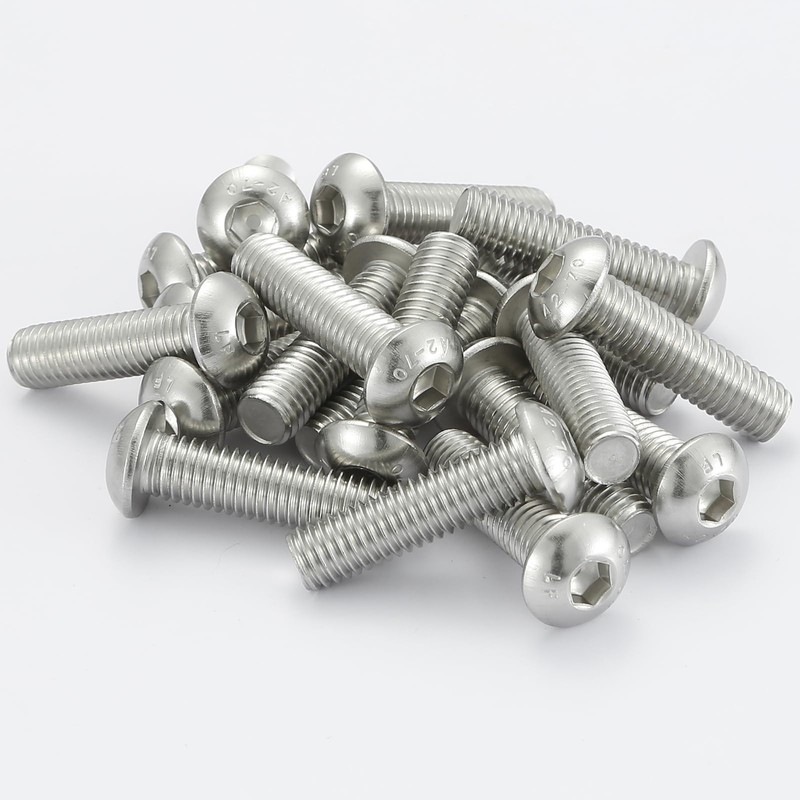 AMLOOPH M4 Bolts, M4 X 35mm Hex Socket Button Head