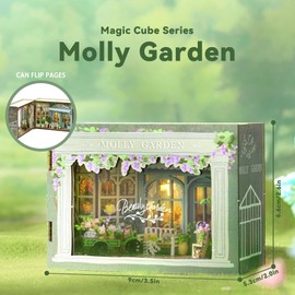 Kisoy Romantic and Cute Dolls' Rooms Miniature DIY House Kit Creative Room Perfect DIY Gift for Friends,Lovers and Families(Perfect Happy Time)