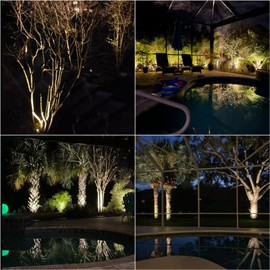 Malibu 50 Watt Floodlight Landscape Lights Outdoor Spotlight Waterproof Path Light Low Voltage Lighting with Spike Stand for Garden, Yard, Pathway, Lawn, Driveway Outdoor Lighting 8301-9601-01