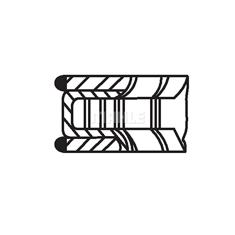 Mahle Original 039 91 N0 Piston Ring Set