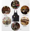 Muulaii Canvas Chef Apron, Cross Back Apron for Men Women