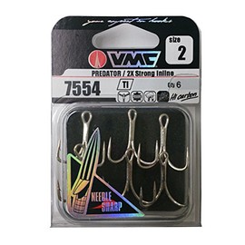 Rapala (rapara) VMC Predator Needle X Strong Inline Ti Triple Hooks # 2 7554jti0002e5 Fish Hook