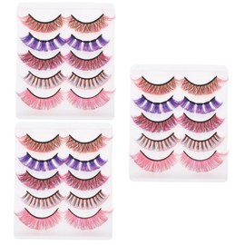 Baluue Fake Realistic Eyelashes Curl Grafting Lashes for Natural Look Easy to Apply Dense Attractive for Women