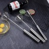 Egg Whisk Stainless Steel - Hand Push Whisk Egg Blender
