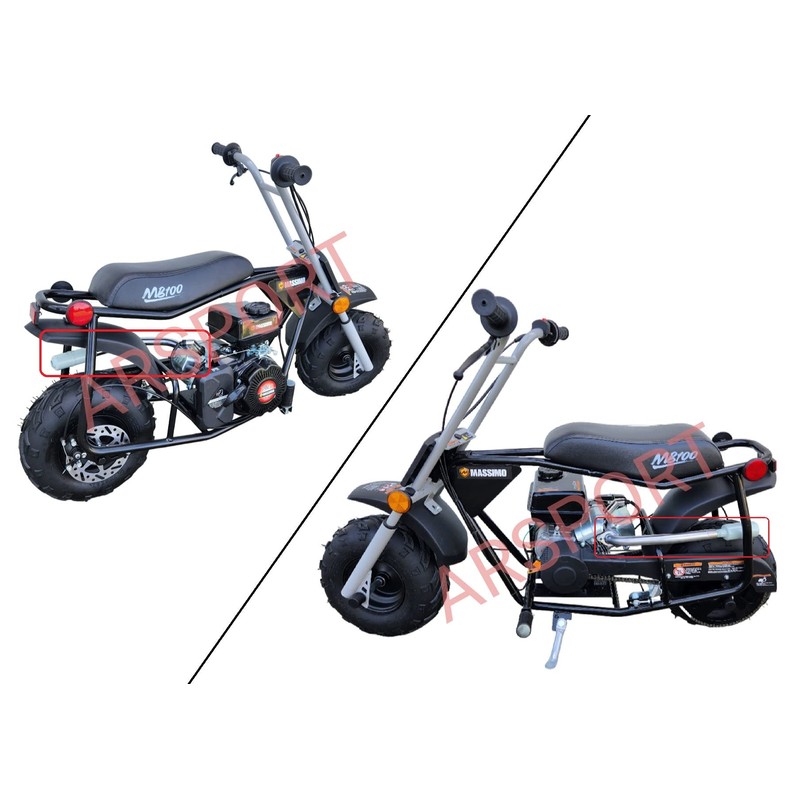 Exhaust Muffler for Massimo Mini Bike MB100 Mini Bike Off-Road