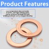 XINTAIHELE Copper Washers Assortment Set Metric Sealing Washers Sump Plug