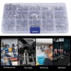 440PCS M3 + M4 + M5 Hex Socket Tornillos De