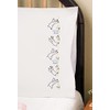 Design Works Crafts Prancing Sheep Stamped for Embroidery Pillowcases -