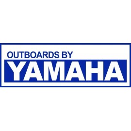 Outboard Boat Motors by Yamaha New Metal Sign: Ships Free - 6 x 18"