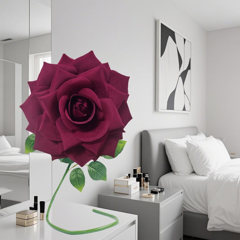 Zzefarmy 1 PCS 42-inch Giant Rose Large Decorative Flower, Wedding