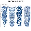 Qpout Semi-Permanent Temporary Tattoos for Men and Women, 1-2 Weeks