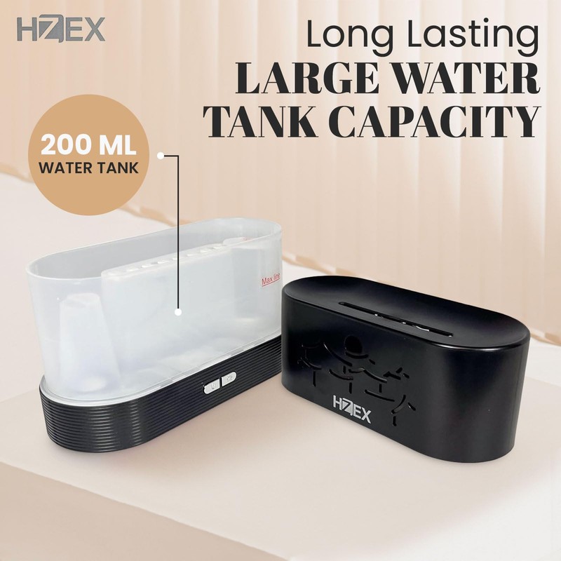 HZEX Pods Colorful Flame Aromatherapy Diffuser, 200ml Essential Oils Mist