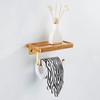 Wall Mounted Paper Towel Holder Tissue Roll Paper Rack Organizer