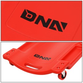 DNA MOTORING 36" L X 17" W x 4.25" H Vehicle Repair Low Profile Automotive Creeper w/Padded Headrest, Red, TOOLS-00201
