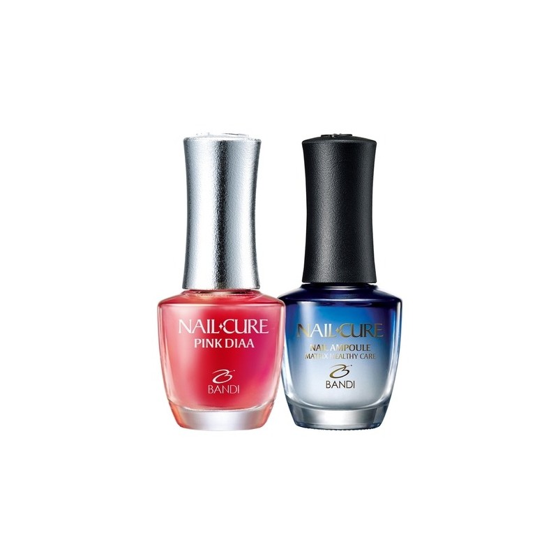 Bandi Nail Cure Pink Diamond Ampoule Set / 반디 네일큐어