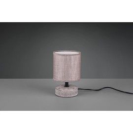 Reality Leuchten Marie R50980126 Table Lamp Ceramic Brown Fabric Shade 1x E14