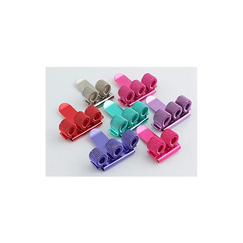 Fresh66 Metal Pen Holder with Pocket Clip (Blue Three Holes)