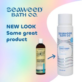 Seaweed Bath Co. Gentle Conditioner, Unscented, 12 Ounce, Sustainably Harvested Seaweed, Aloe, Argan Oil, for Sensitive Scalps
