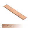 sourcing map 1Pcs 6" x 1" Copper Flat Bar,1/5" Thickness