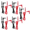 5 Set Banana Plug Test Lead 4mm Right Angle Straight