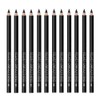 Black Eyeliner Pencil Set - 12 PCs Matte Silky Formulas