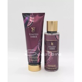 Victoria's Secret Toasted Amber Lunar New Year Body Mist Spray & Lotion Set of 2