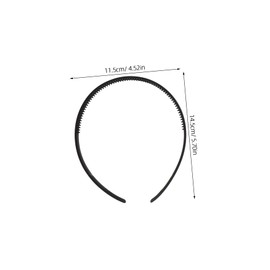 minkissy 3pcs Non Slip U Shaped Plastic Headbands with Teeth for Women Comfortable Solid Color Hair Bands for Daily Use Face Washing Sports Travel Accessories