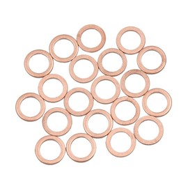 sourcing map Copper Washers Sealing Washers 8 mm Pack of 20