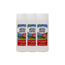 bienestar NEEM ERFRE Talco de Corteza de Neem Pulverzidad- Sin quimicos- Natural- Para Pies - Para toda la familia -Kit de 3 100 g c/u - 3.52 oz each