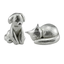 WUFGWBD 2 Pieces Of Cat And Dog Ornaments, Outdoor Decorative Ornaments, Animal Home Decorations, Creative Gifts, Garden Cat And Dog Ornaments