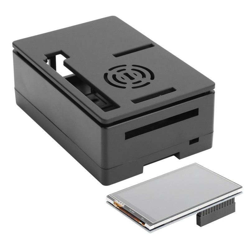 For Raspberry Pi 4B Case Shell Kit LCD 3.5in Touch