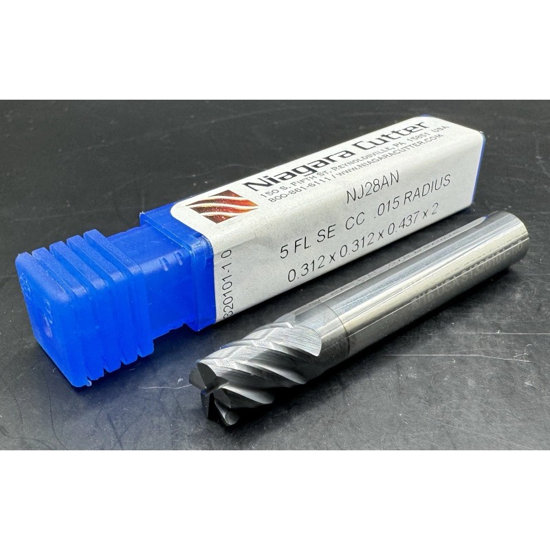 Niagara Cutter 5/16” Carbide CC End Mill - 5 Flute