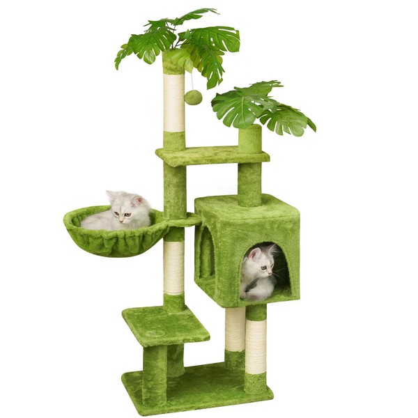 Meecal Meecal 47" Green Cat Tree for Indoor Cats with