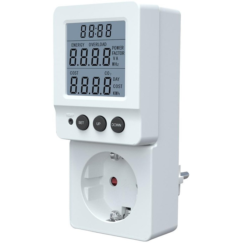revolt Digital Electricity Meter: Digital 230 V Energy Cost Meter