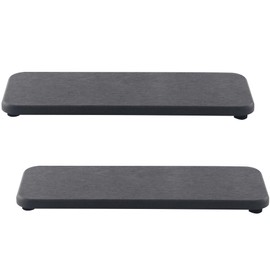 NiuYichee 2 bandejas de piedra absorbente de agua, jabonera para fregadero de cocina/baño, bandeja de diatomita utilizada para jabón de manos y botellas de cosméticos en el hogar moderno, 3.5 pulgadas