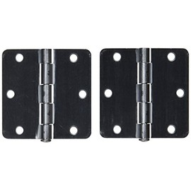 Deltana S35R426D Residential Thickness Steel 3 1/2-Inch x 3 1/2-Inch x 1/4-Inch Radius Hinge