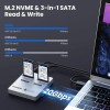 Coolpie 3-in-1 SSD Cloner for NVME/SATA、mSATA、SATA 2.5''SSD/HDD 3.5'' HDD Duplicator