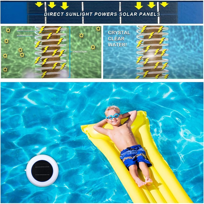 HXBER Solar Pool-Ionizer Copper Silver Ion Pool Solar Pool Ionizer