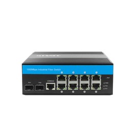 Managed Switch 8-Port Gigabit Ethernet Smart Ethernet Switch with 2-SFP Slot DIN Rail Mount (without SFP Transceiver)