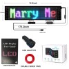 SanLank Led Sign, Bluetooth App Programmable Led Car Sign, USB
