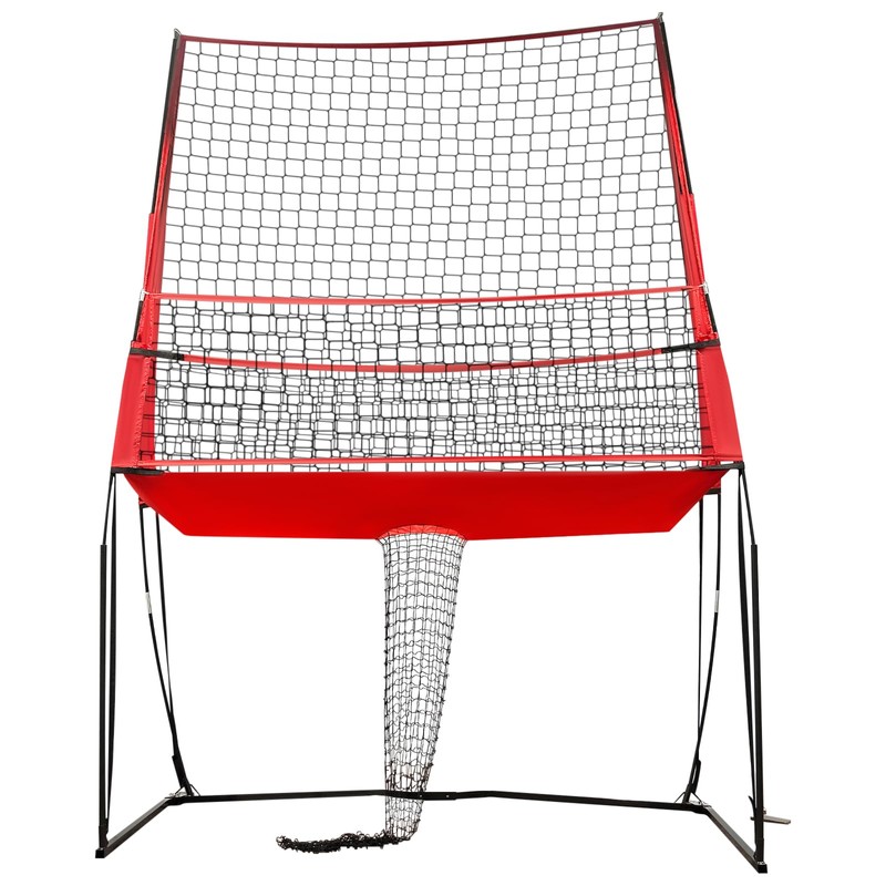 QUEMARQUE Volleyball Training Equipment, 8x11ft Volleyball Practice Net Station with