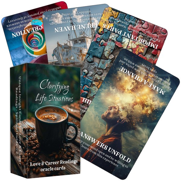 DPEHAKMK Clarifying Life Situations Oracle Cards, Love and Career Oracle